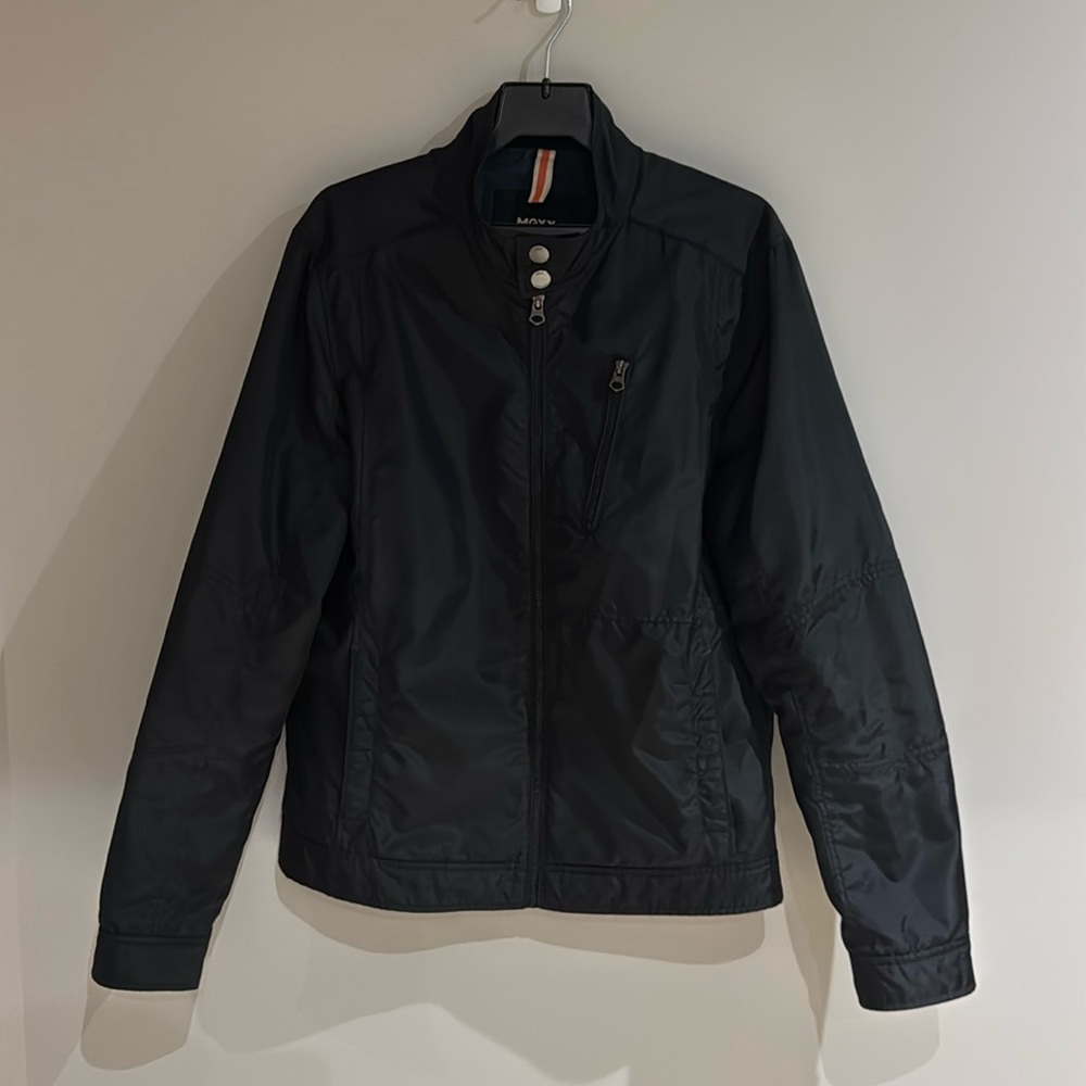 MEXX Classic Vintage Black Long Sleeve Zip Up Jacket/Coat Size Large